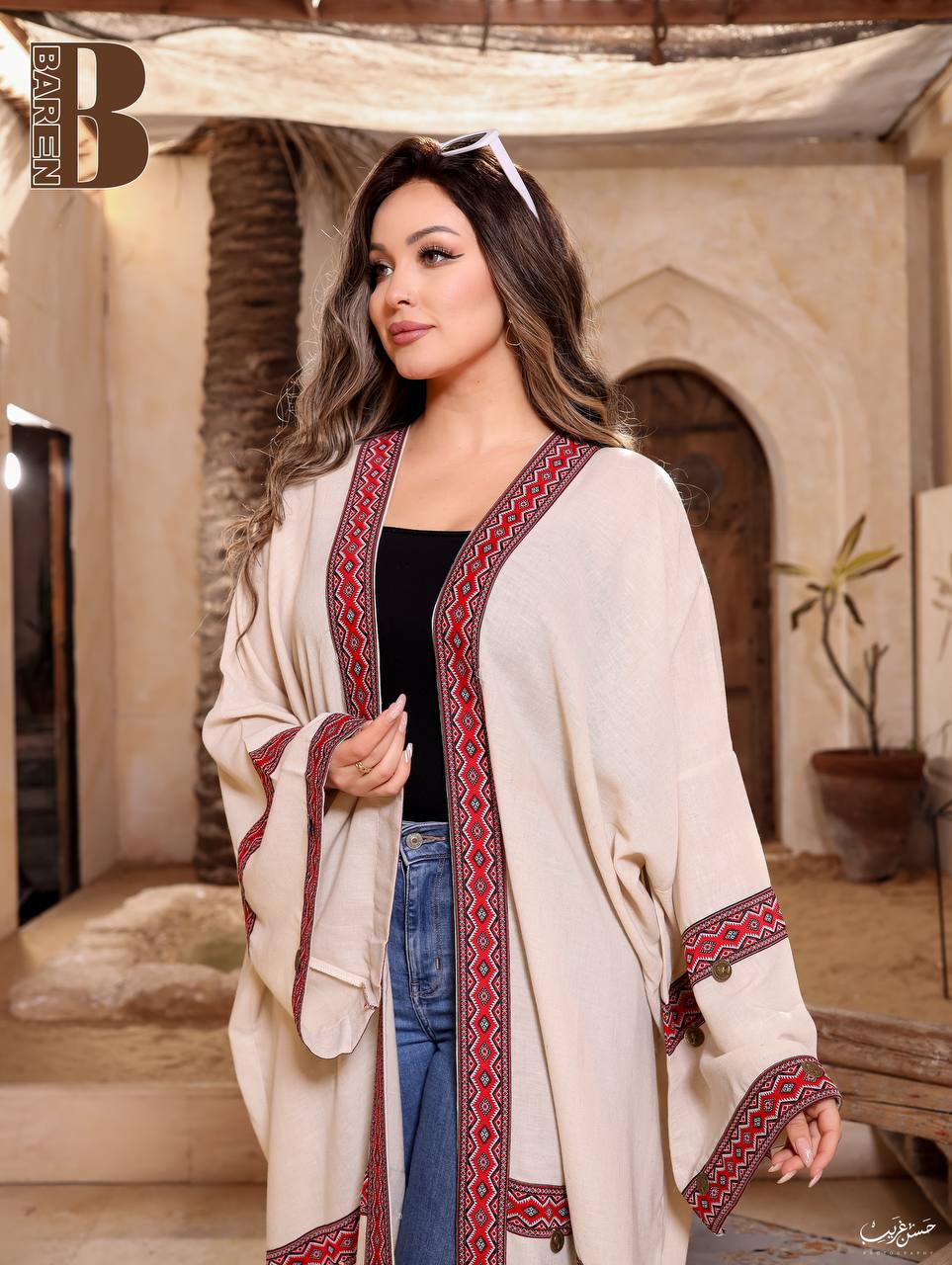 عباية مطرزة هاندميد